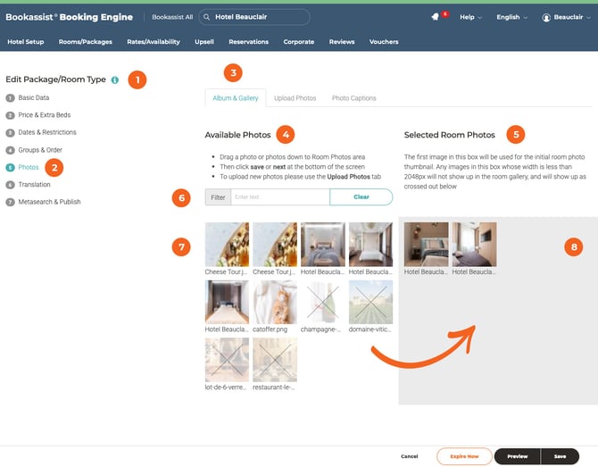 paquete de edición de fotos del álbum